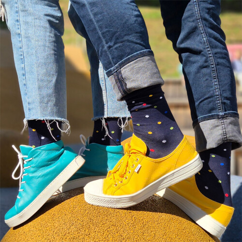 PONOŽKY Tečkáček barevný