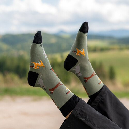 PONOŽKY Jelen v lese - zelené