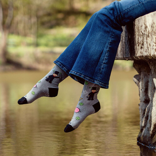 PONOŽKY Kominík - šedé