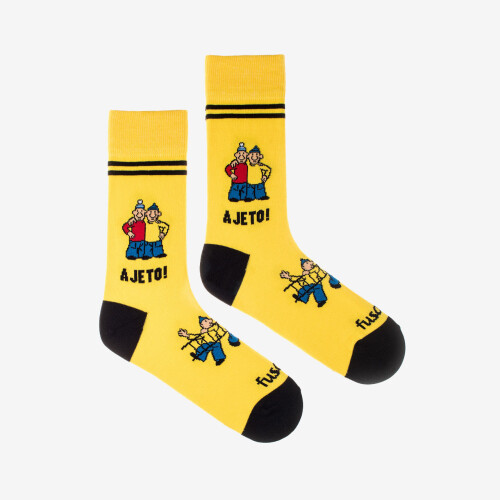 SOCKS Pat a Mat s rebríkom