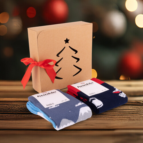 Vánoční balíček ponožek Fitness + V zime na svahu