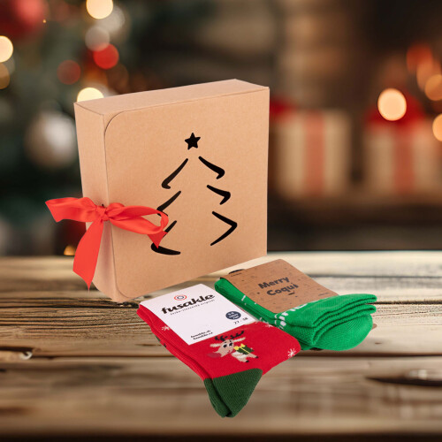 Vánoční balíček ponožek Detské Sobie Vianoce + kids socks X-mas Green