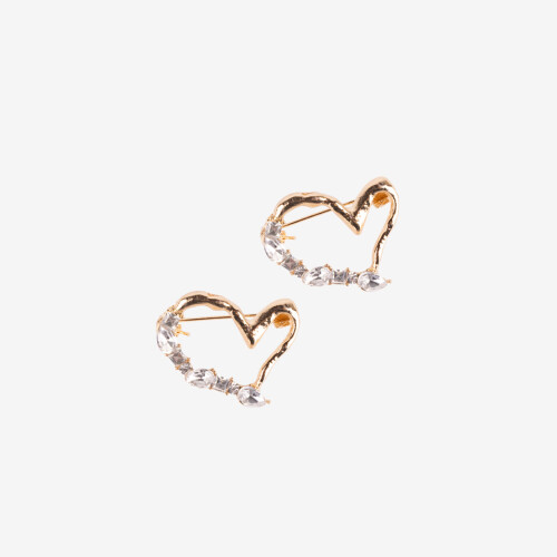 PIN Srdce Zlatá (2 ks)