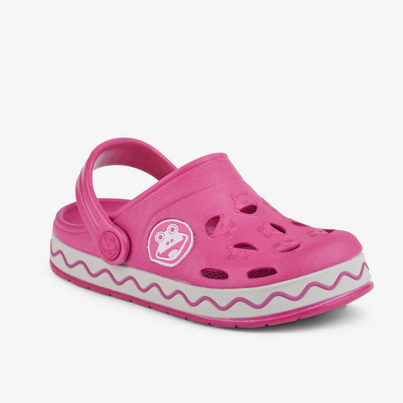 Clogs FROGGY pink/grau