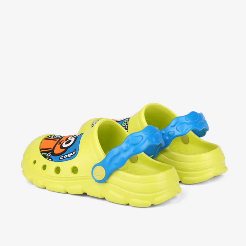 Сабо (крокси) дитячі COQUI STONEY (9383 Citrus/Sea blue)  цитрусовий/жовтий/блакитний жовтий/синій