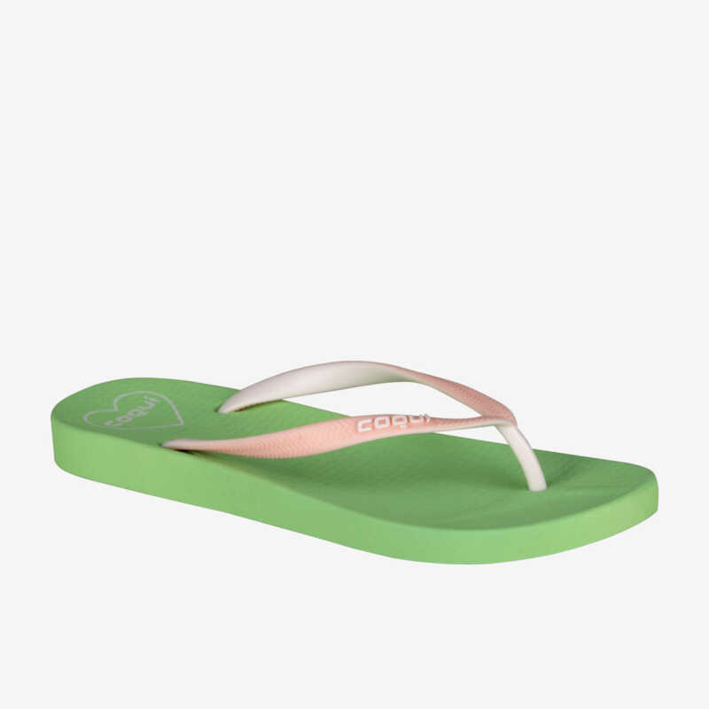 KAJA flip-flop papucs lime/pasztell rózsaszín