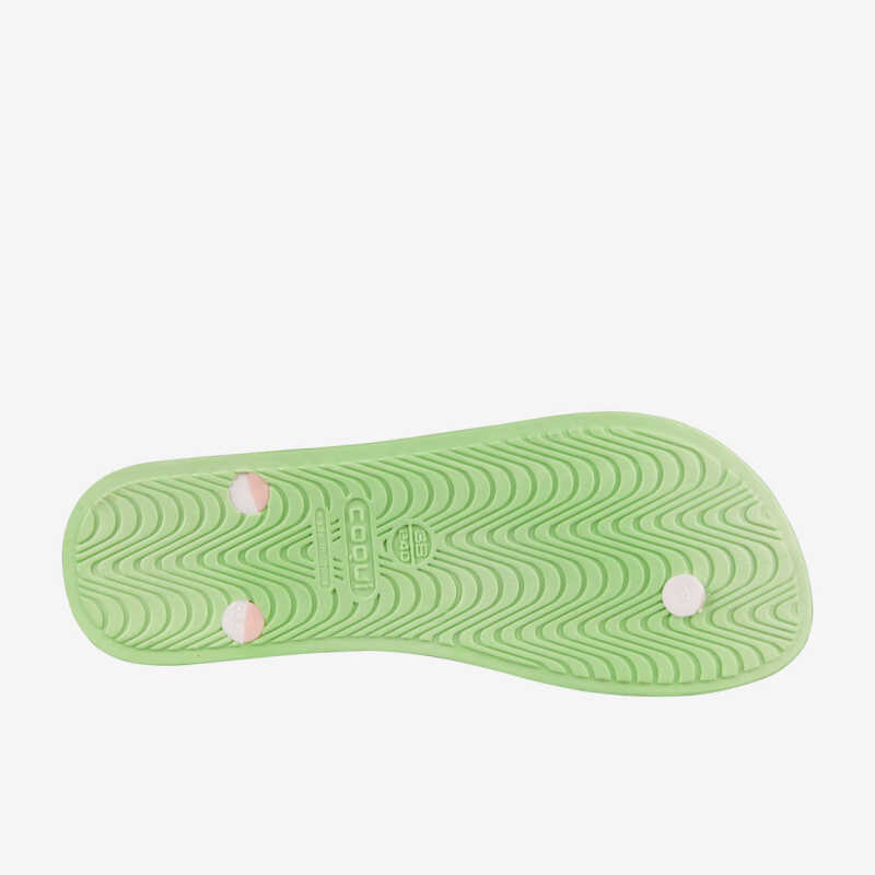 KAJA flip-flop papucs lime/pasztell rózsaszín