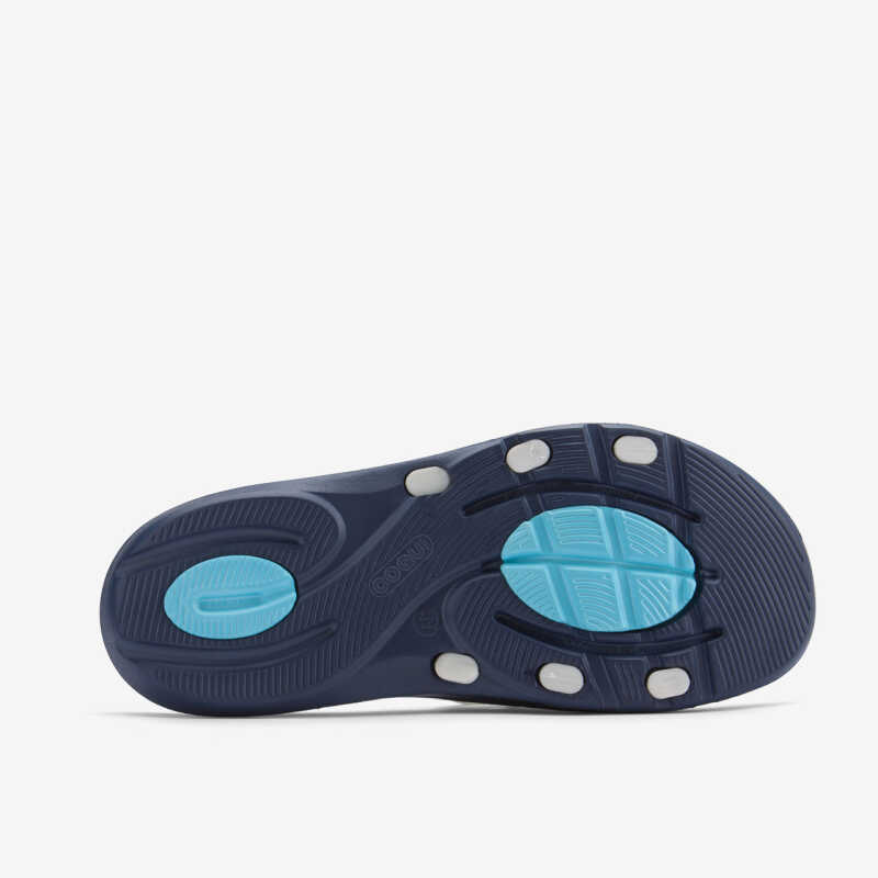 Slipper MELKER blau/weiß