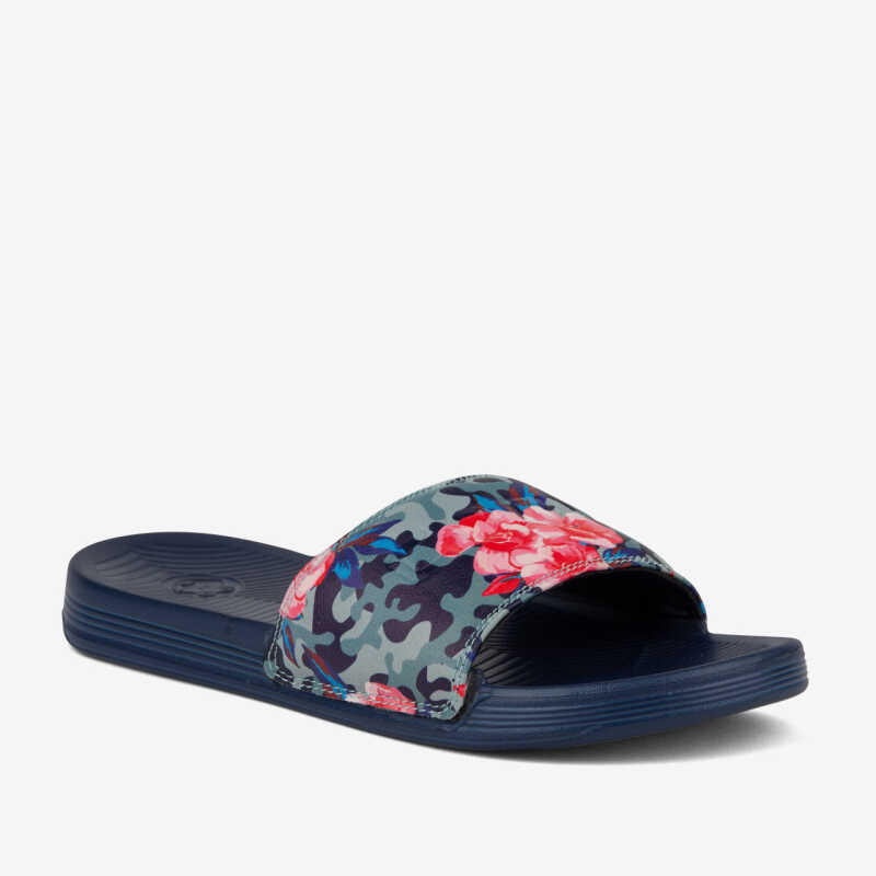 Slipper SANA navy blau/rosa