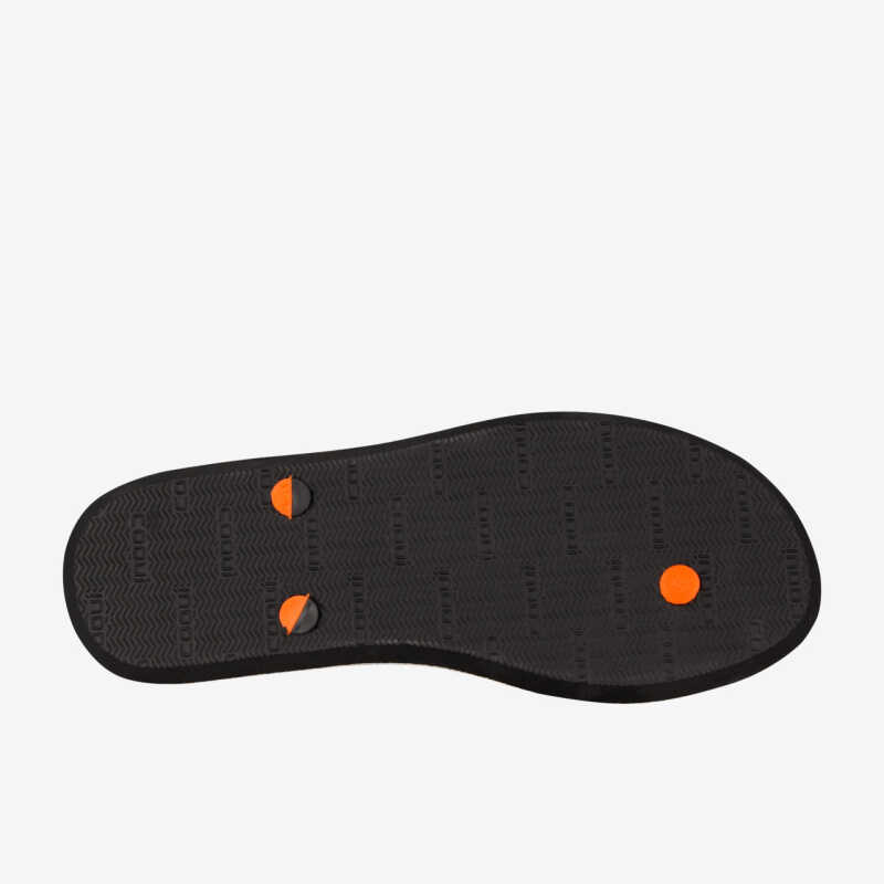 KARE flip-flop papucs antracit narancssárga