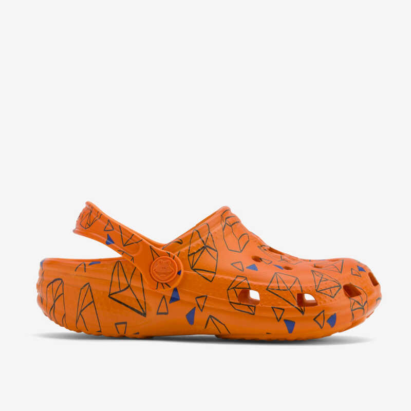 Clogs BIG FROG PRINTED oranžová/potlač geometrické tvary