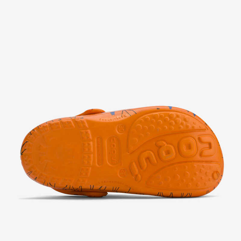 Clogs BIG FROG PRINTED orange