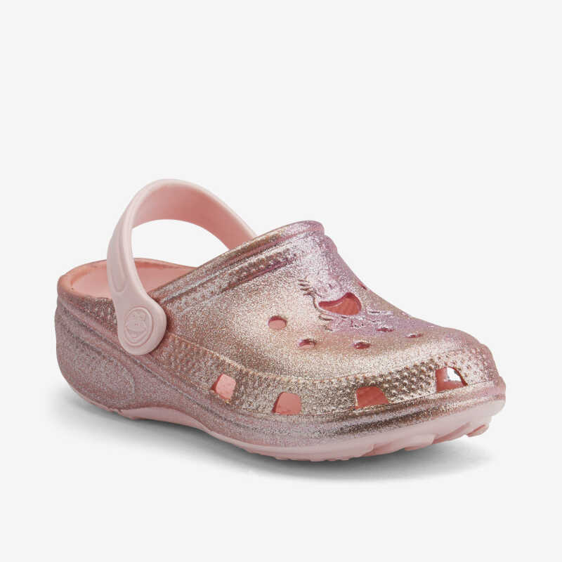 Clogs BIG FROG GLITTER rosa/glitter