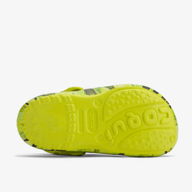 BIG FROG PRINTED klumpa citrussárga/dzsungel mintás