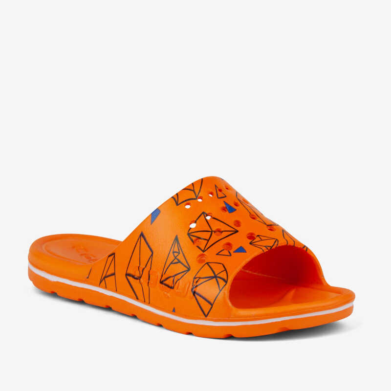 Slipper LONG PRINTED orange