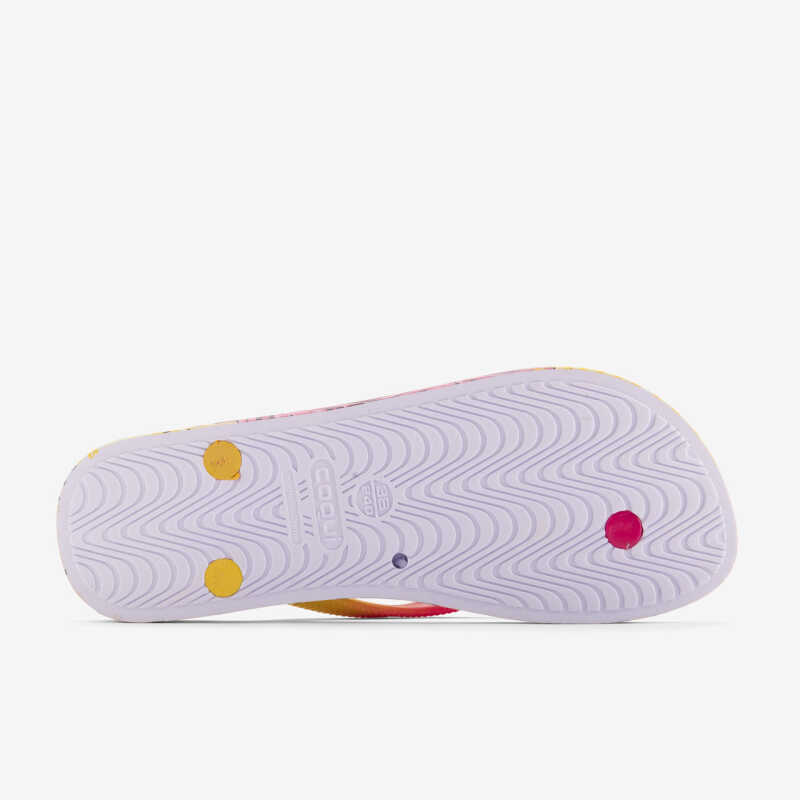 KAJA PRINTED flip-flop papucs rózsaszín/sárga/pop-art fuchsia