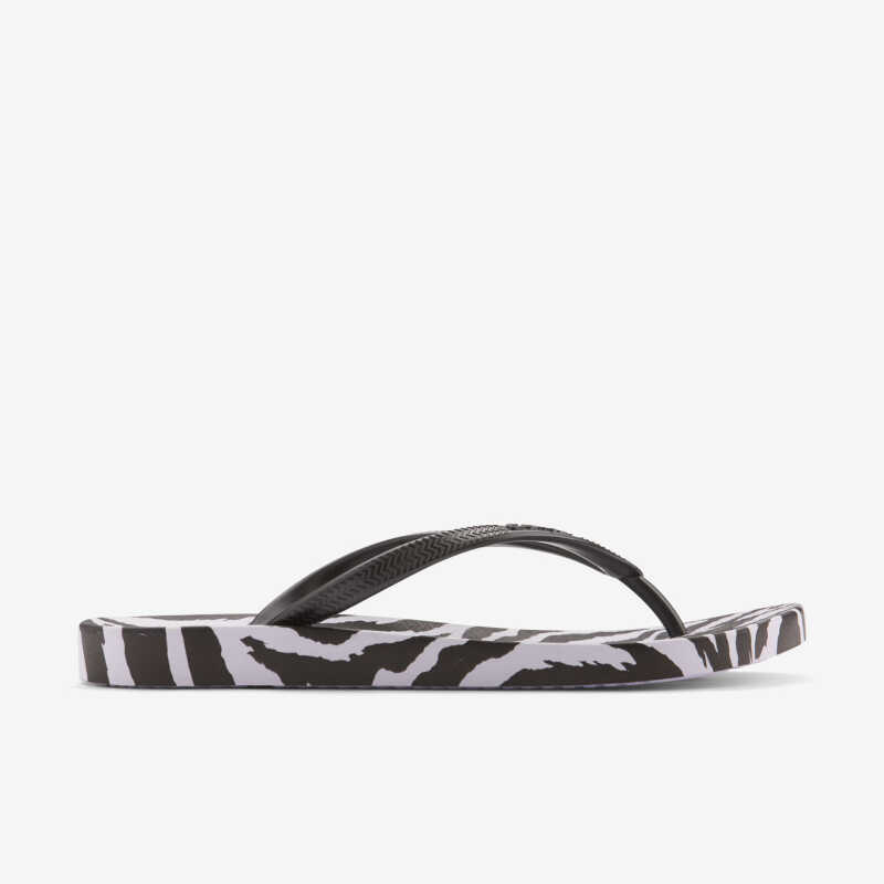 Žabky KAJA PRINTED čierne/biele/zebra