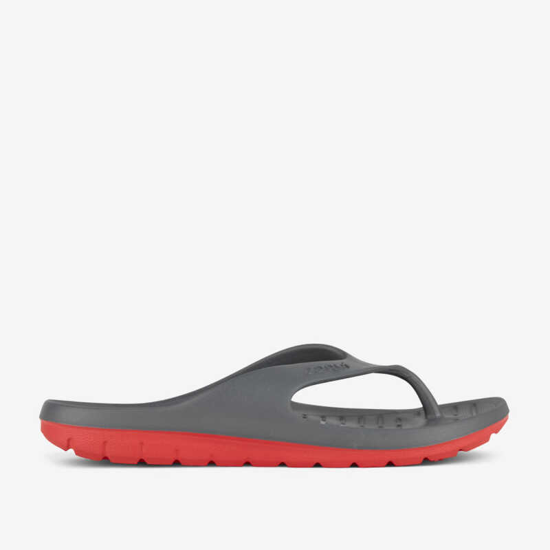 ZUCCO flip-flop papucs sötétszürke/piros