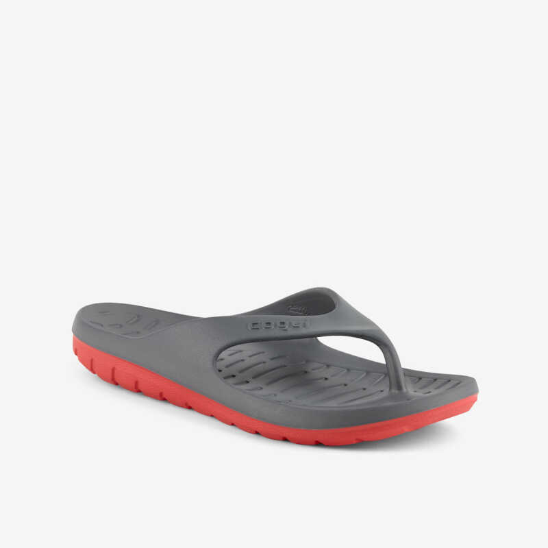 ZUCCO flip-flop papucs sötétszürke/piros