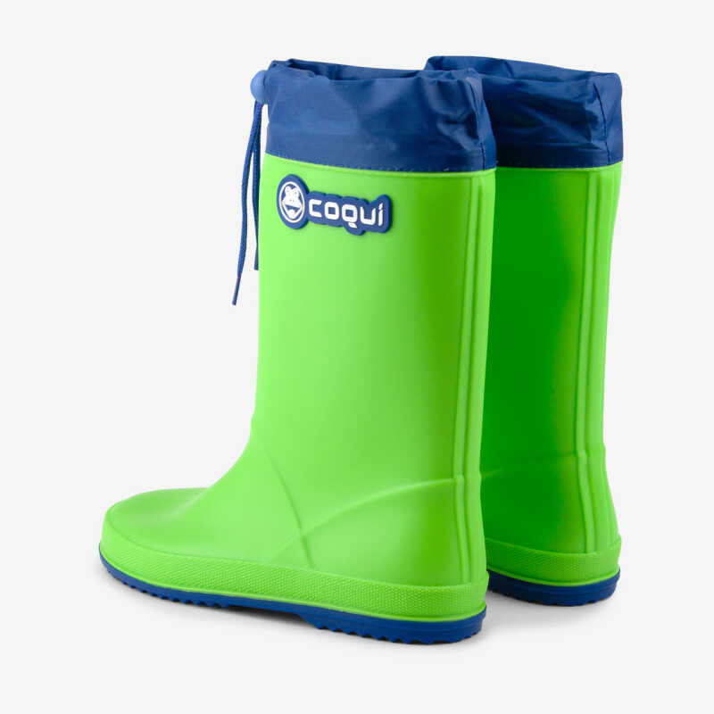 Regenstiefel RAINY COLLAR grün/blau