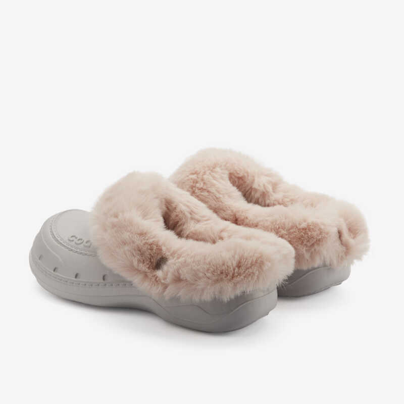 Winter Clogs HUSKY grau/rosa