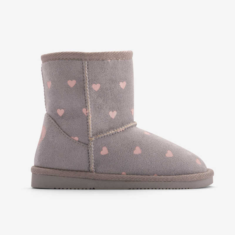 Kinder VALENKA BOOTS grau/herzen