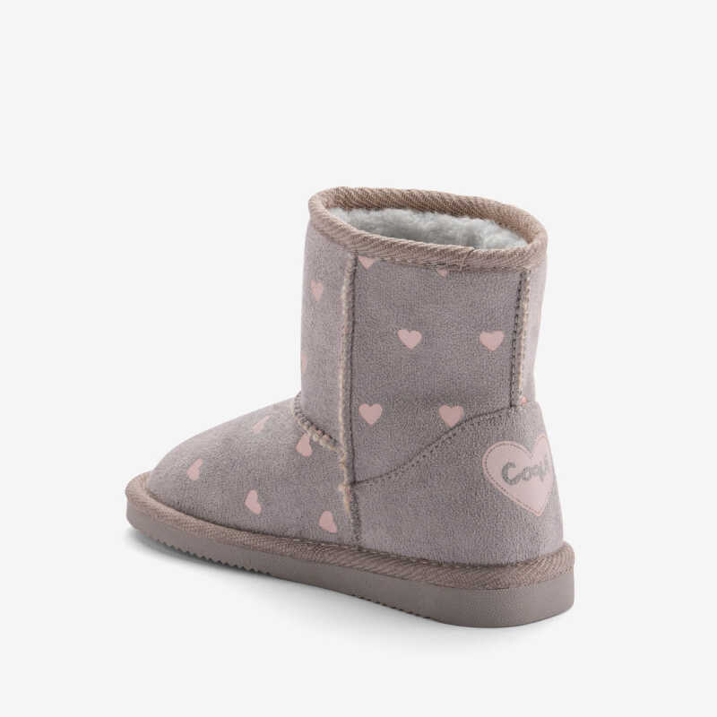 Kinder VALENKA BOOTS grau/herzen