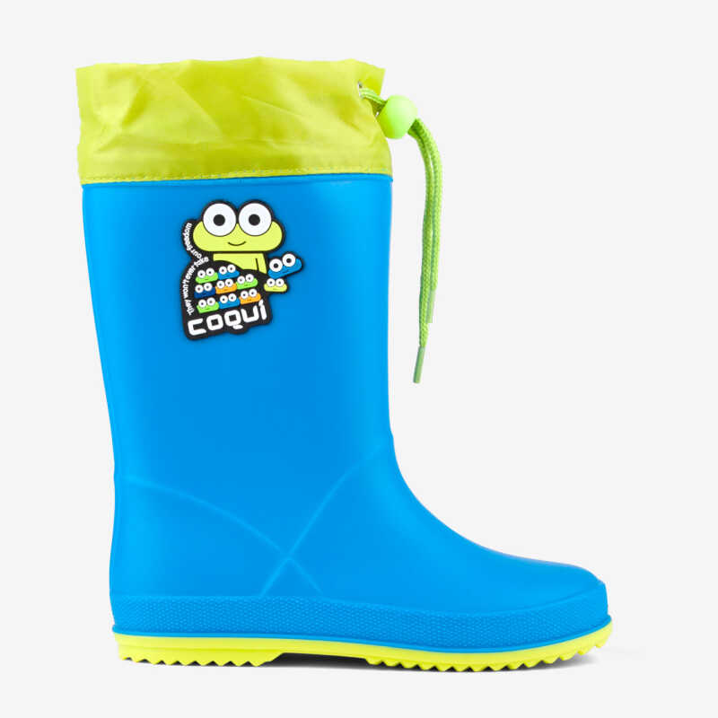 Regenstiefel RAINY COLLAR FROG blau/citrus