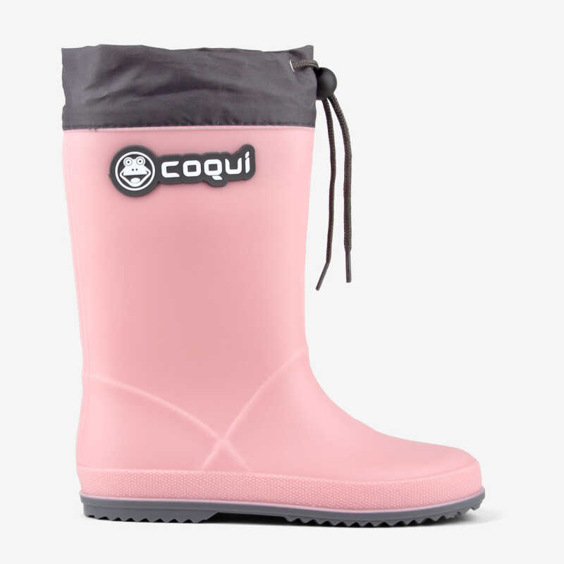 Regenstiefel RAINY COLLAR powder pink/dk.grey