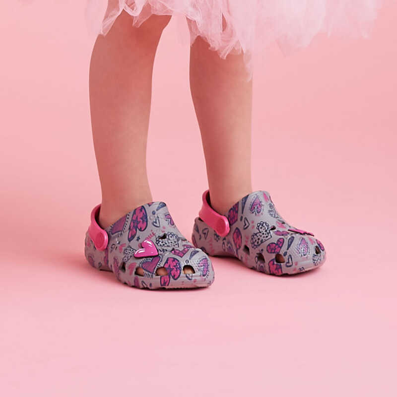 Clogs LITTLE FROG Love mit Anstecker