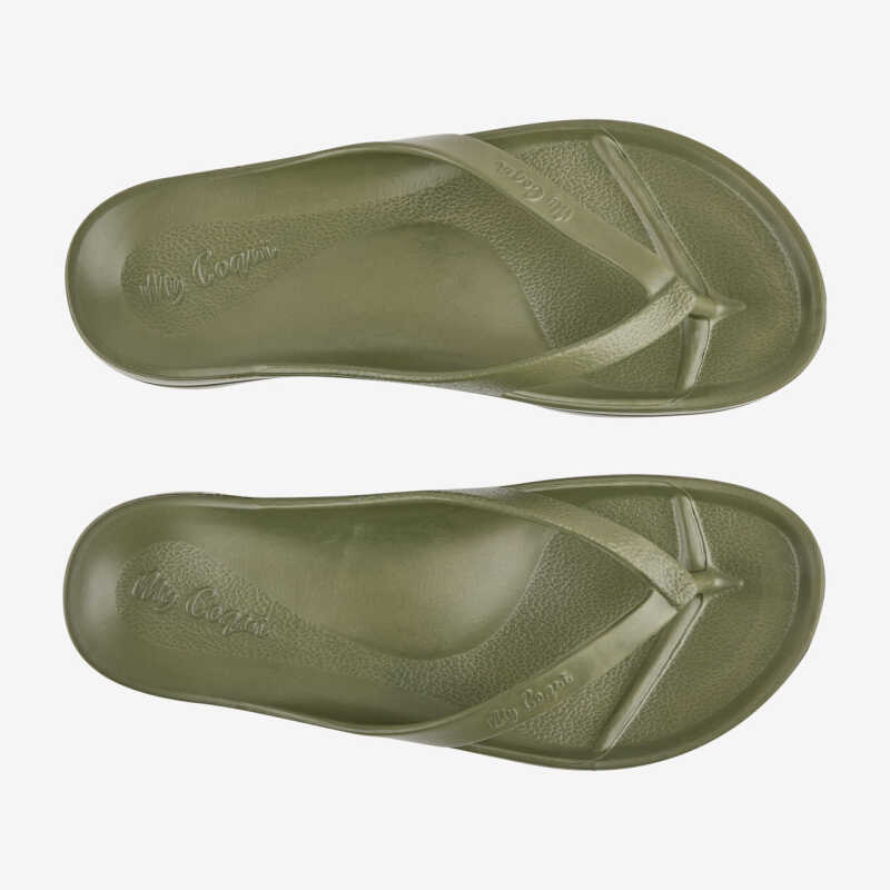 NAITIRI flip-flop papucs katonai zöld