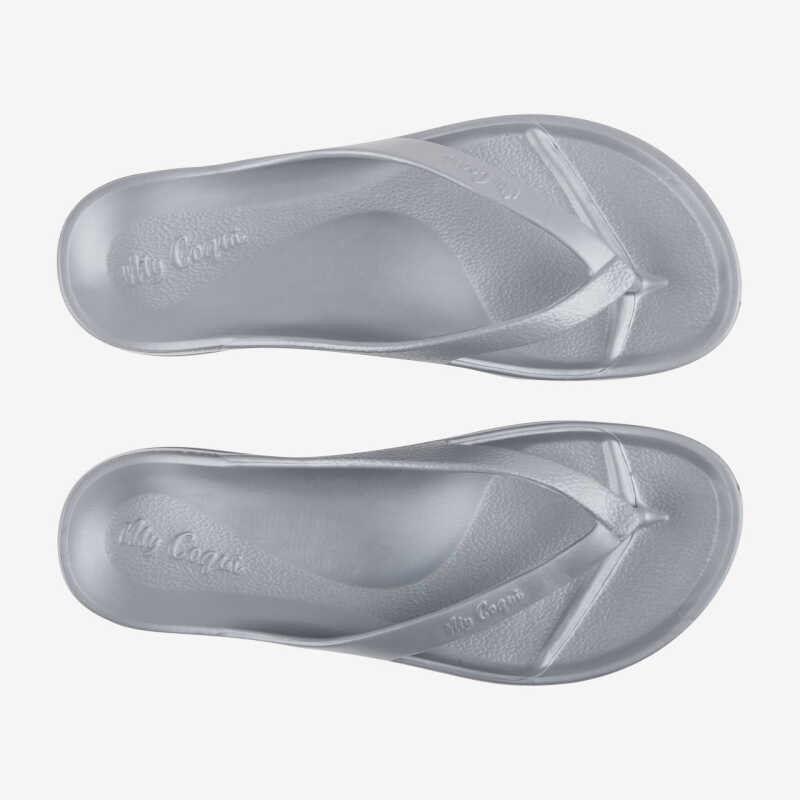 NAITIRI flip-flop papucs ezüst szürke