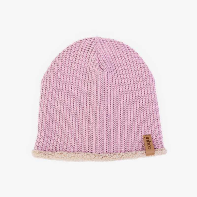 WINTER BEANIE Old pink/Lt. Beige