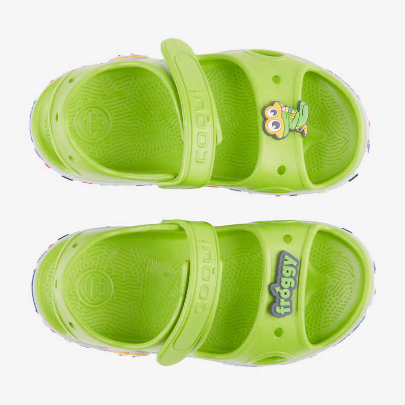 Sandálky YOGI HERO zelená/šedá s amuletom