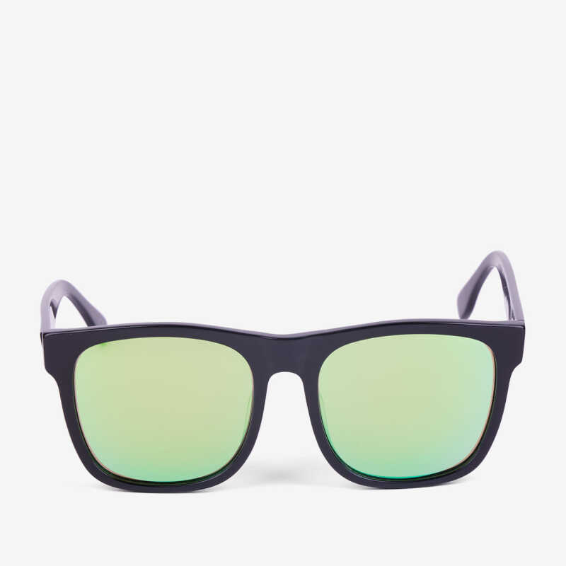 Slnečné okuliare UNISEX čierna, zelené sklá
