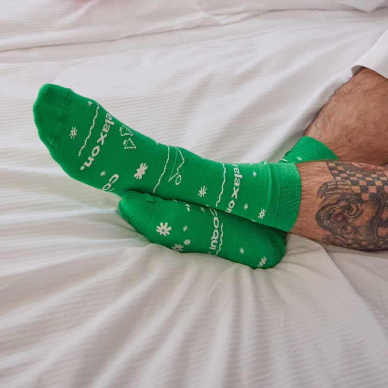 X-MAS SOCKS Green for adults