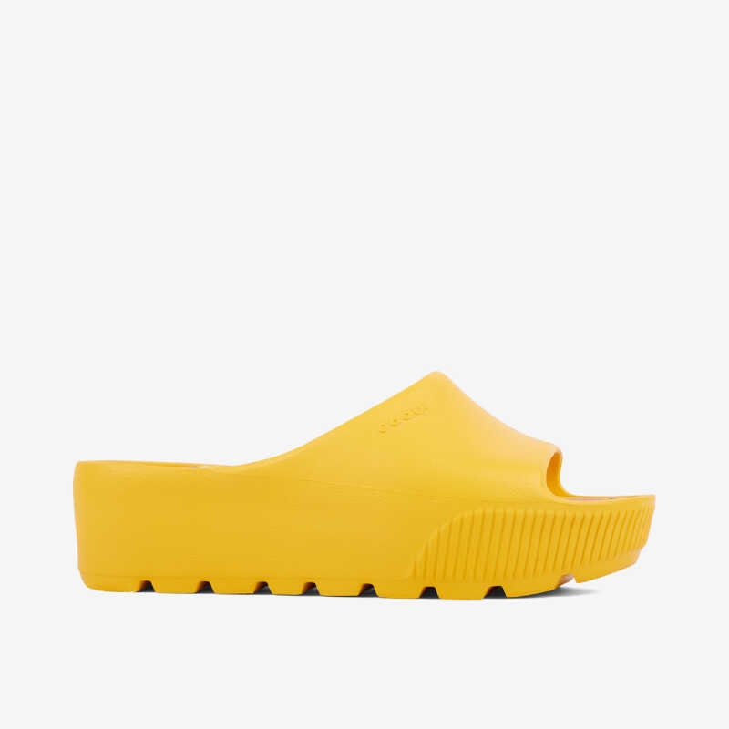 Šľapky na platforme PAM žlté mango