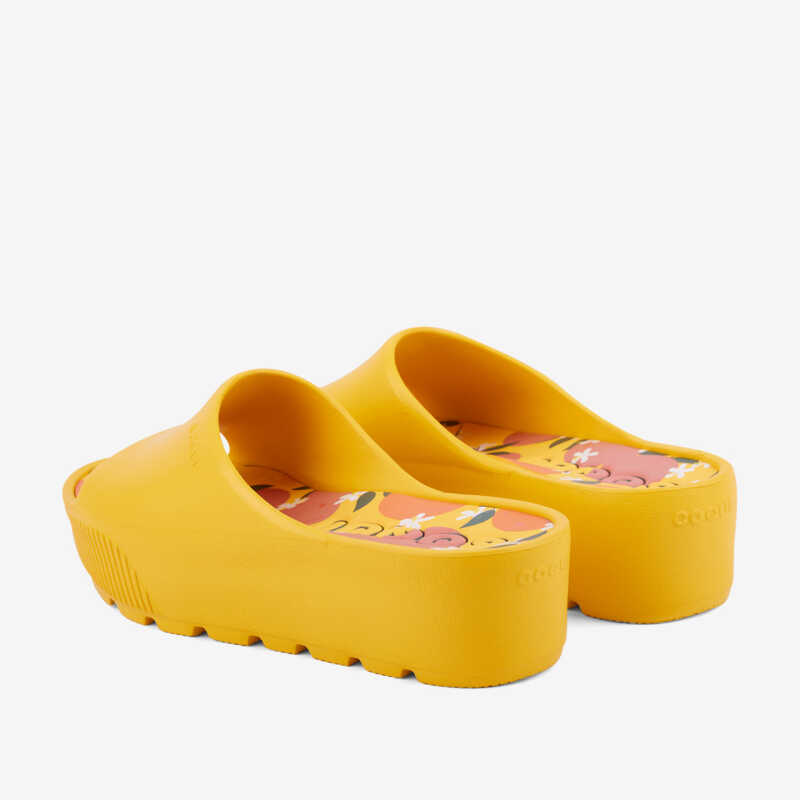 Pantofle na platformě PAM mango