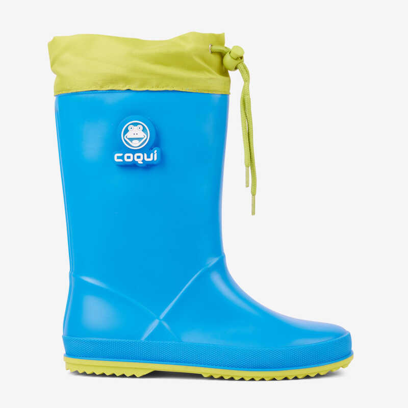 Holínky RAINY Frog modro-žluté