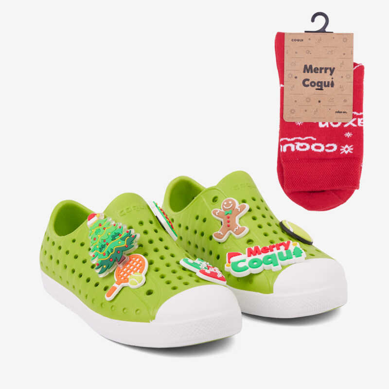 STAR White/Party Green + Amulet + Red X-mas