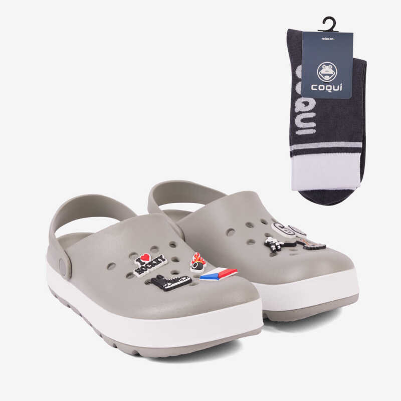 NIKO Mid. Grey/White + SET 36