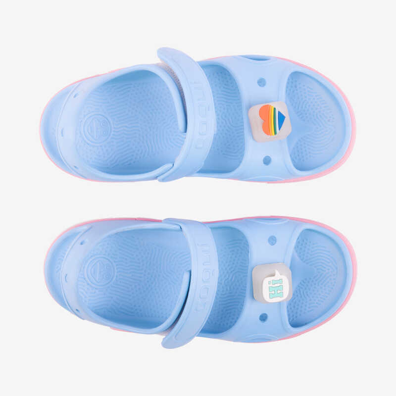 Sandálky YOGI modrá/rúžová +  amulet