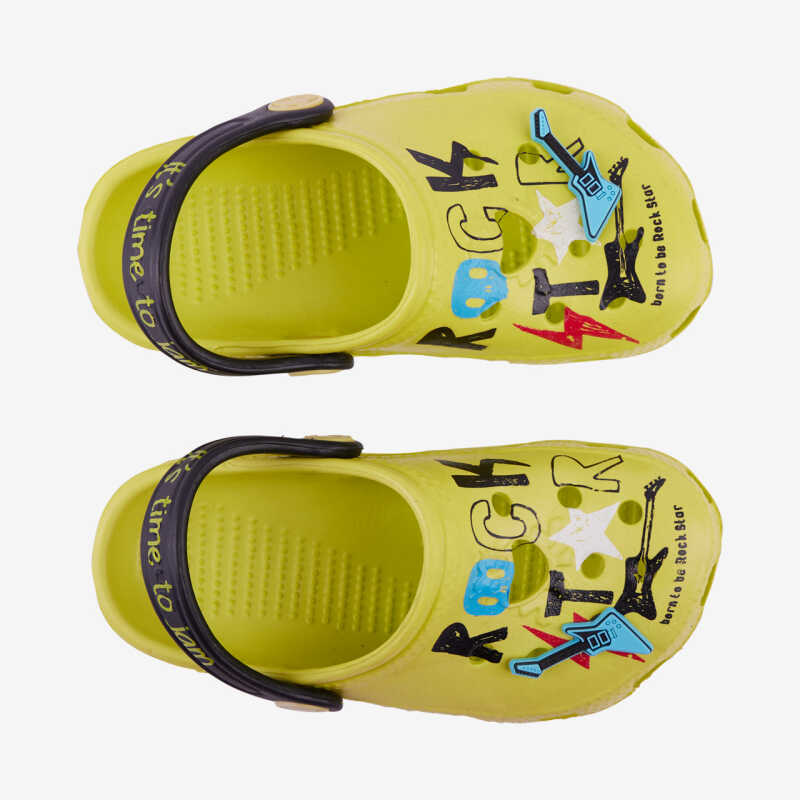 Nazouváky BIG FROG PRINTED citrusové Rock star + amulet