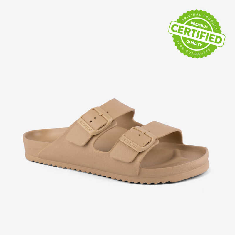 Šľapky KONG zlatá béžová lesklá