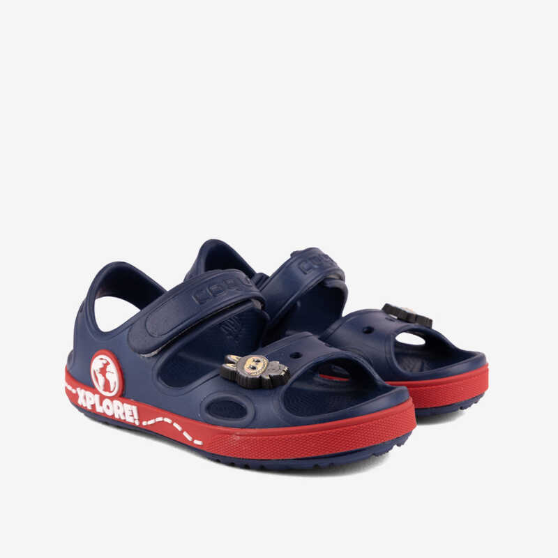 Labubuski sandały - YOGI Navy/Red + set Labubuski gratis