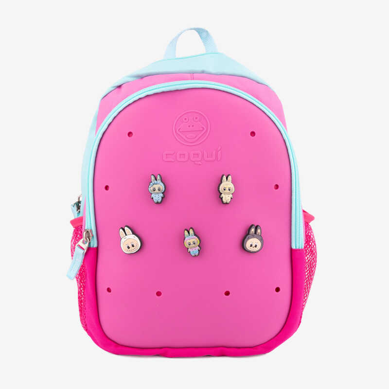 Labubuski plecaki - BAGSY Fuchsia/New Mint + set Labubuski gratis
