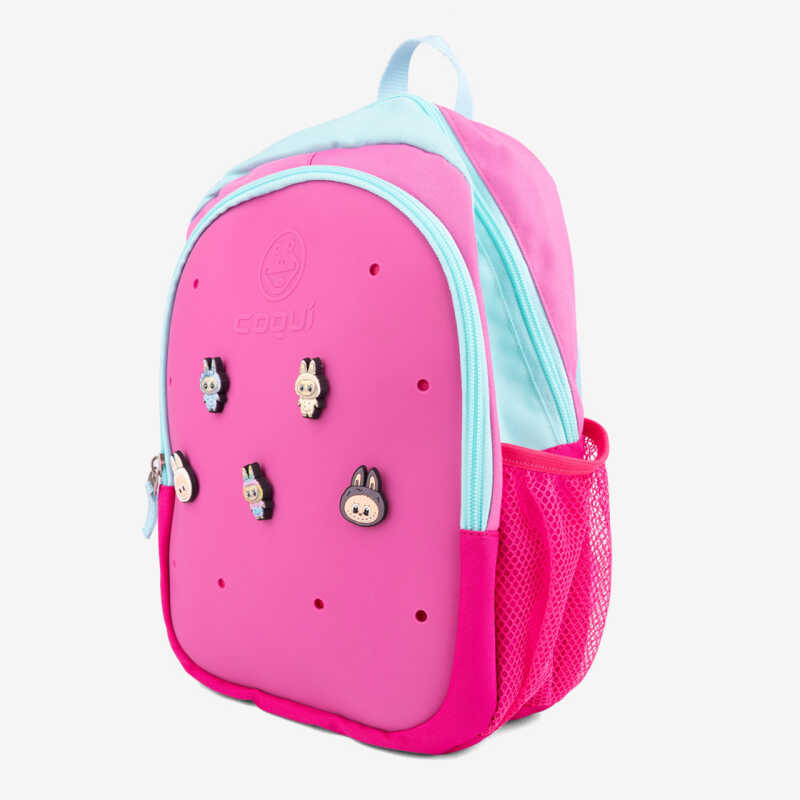 Labubuski plecaki - BAGSY Fuchsia/New Mint + set Labubuski gratis