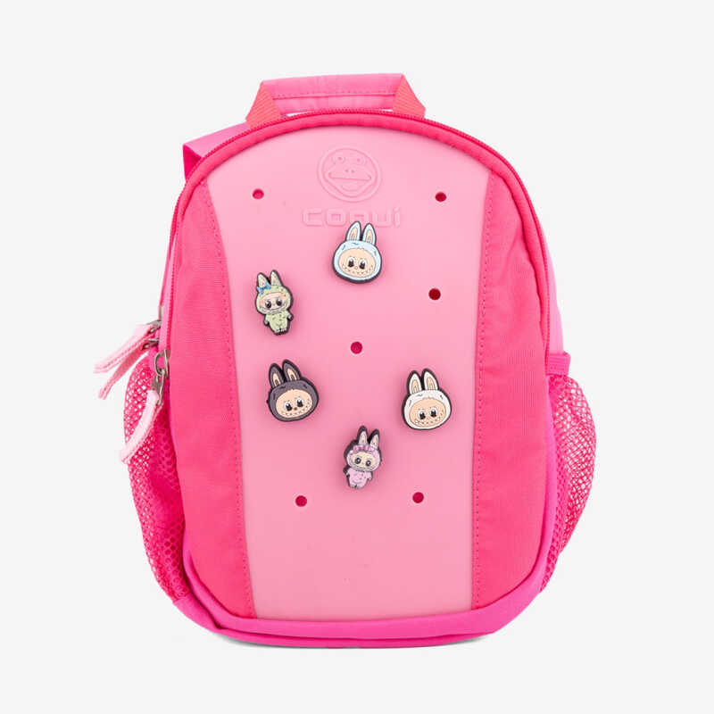 Labubuski plecaki - RUCKSY Dk. Pink/Lt. Fuchsia + set Labubuski gratis