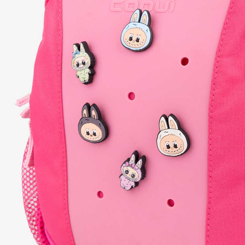 Labubuski plecaki - RUCKSY Dk. Pink/Lt. Fuchsia + set Labubuski gratis