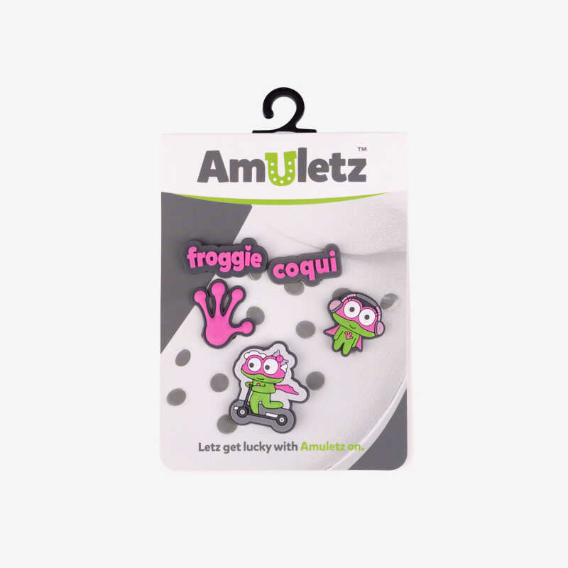 AMULETZ Pink Froggie růžový set